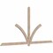 Ekena Millwork Redmond Smooth Timber Gable Bracket, Douglas Fir, 108"W x 54"H x 1 1/2"D x 3 1/2"F, 12/12 Pitch GBW108X54X0204RED00SDF - alternate 4